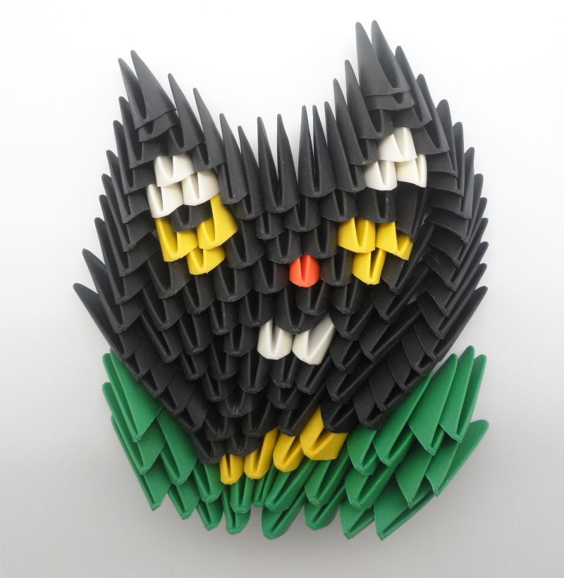 康桥中学手工创意坊乐为塑菱造型作品，猫头鹰