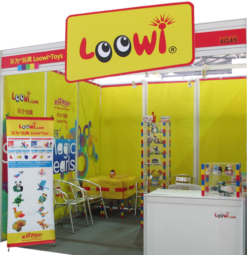 乐为手工坊[乐为展柜（已申请专利）、乐为桌布]@2012中国玩具展