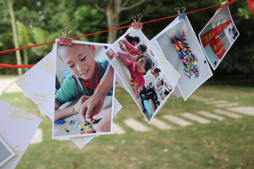 厦门大学“Phoenix”公益实践团队,关注山区儿童后期宣传活动,厦门南湖公园