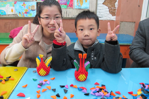 厦门市青少年宫美术课《立体DIY造型》课程照片