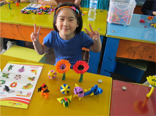 厦门市青少年宫美术课《立体DIY造型》课程照片