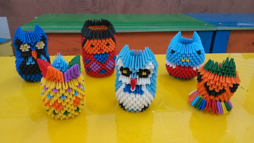 厦门市青少年宫美术课《立体DIY造型》课程照片